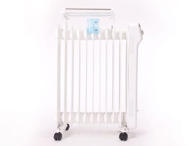 Radiateur d'huile blanc avec réservoir d'humidification