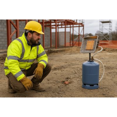 Radiateur de chantier extérieur 415999 gaz butane ou propane 4.2 kW OUTIFRANCE
