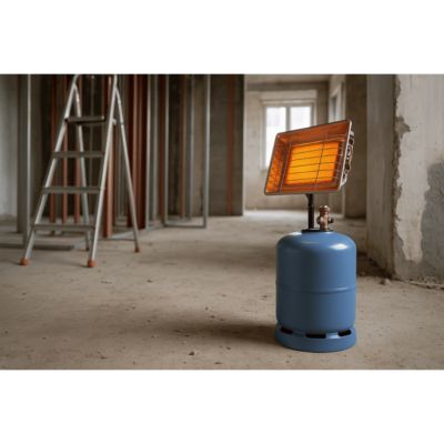 Radiateur de chantier extérieur 415999 gaz butane ou propane 4.2 kW OUTIFRANCE