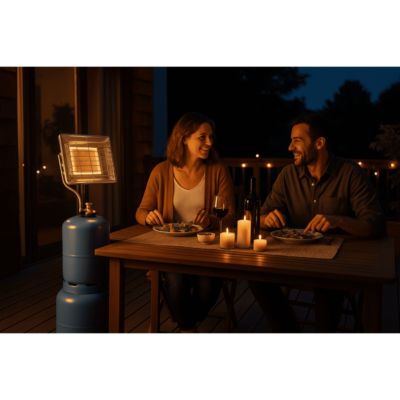 Radiateur de chantier extérieur 415999 gaz butane ou propane 4.2 kW OUTIFRANCE