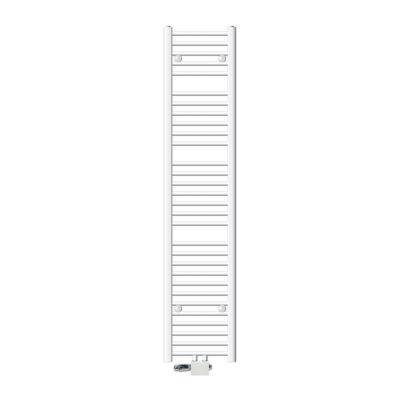 Radiateur de Salle de Bain - 300 x 1800 mm - Blanc - Droit avec Raccordement Central
