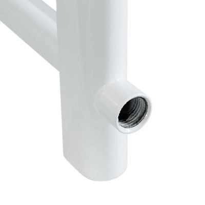 Radiateur de Salle de Bain, 500 x 1200 mm, en Acier, Blanc, Forme Droite