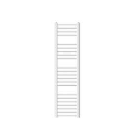 Radiateur de Salle de Bain Design Sahara, 300 x 1400 mm, Blanc, Forme Droite