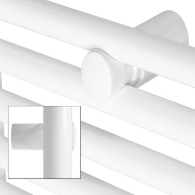 Radiateur de Salle de Bain Design Sahara, 400 x 1800 mm, Blanc, Forme Droit