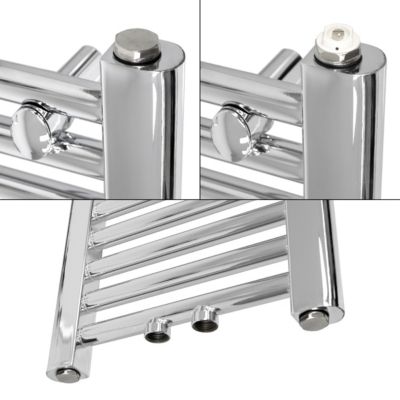 Radiateur de Salle de Bain Design Sahara, 500 x 1800 mm, Chrome, Forme Droit