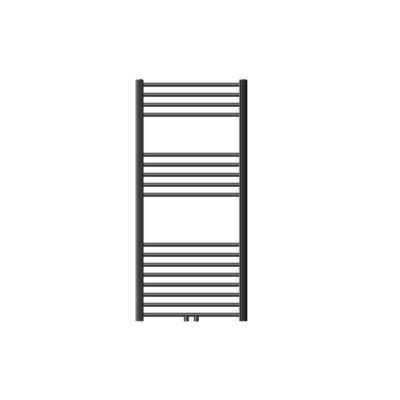 Radiateur de Salle de Bain Design Sahara, 600 x 1200 mm, Anthracite, Forme Droit