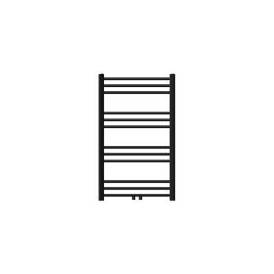 Radiateur de Salle de Bain Design Sahara, 600 x 800 mm, Noir Mat, Forme Droit