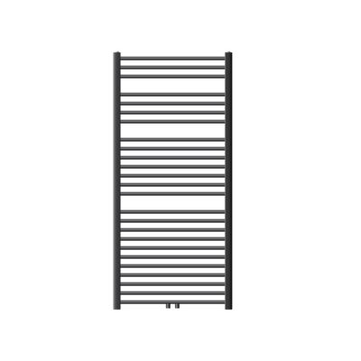 Radiateur Design Sahara Non Électrique - 750 x 1500 mm - Anthracite - Connexion Central - sans Kit de Raccordement - Forme Courbé