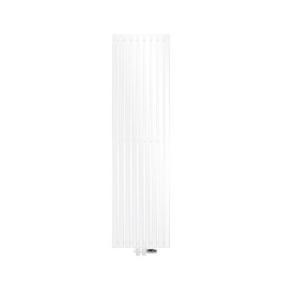 Radiateur Design Stella Vertical 480 x 1800 mm Blanc Raccord Central + Garniture de Raccordement, avec Thermostat