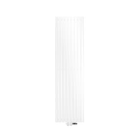 Radiateur Design Stella Vertical 480 x 1800 mm Blanc Raccord Central + Garniture de Raccordement, avec Thermostat