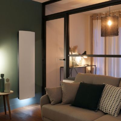 Radiateur Divali Néo connecté lumineux - Blanc carat - 1000W-ATL-507683