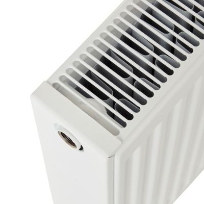 Radiateur eau chaude 1138W acier blanc l.80 x H.50 cm GoodHome