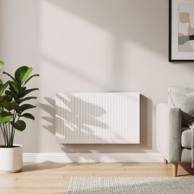 Radiateur eau chaude 1963W acier blanc l.120 x H.60 cm GoodHome
