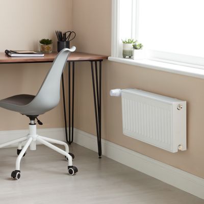 Radiateur eau chaude 539W acier blanc l.60 x H.30 cm GoodHome