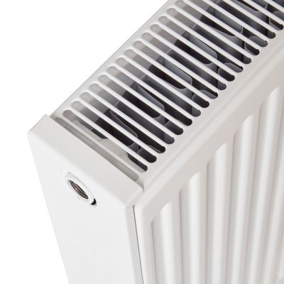 Radiateur eau chaude 982W acier blanc l.60 x H.60 cm GoodHome