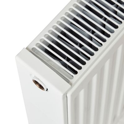 Radiateur eau chaude acier blanc L.100 cm x H.50 cm GoodHome