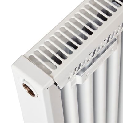 Radiateur eau chaude acier GoodHome blanc 369 W L.40 cm x H.60 cm