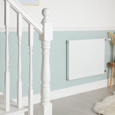 Radiateur eau chaude acier GoodHome blanc 739 W L.80 cm x H.60 cm