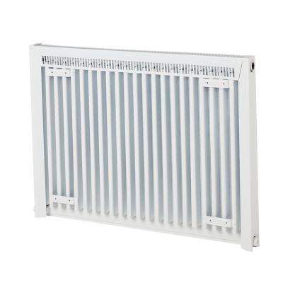 Radiateur eau chaude acier GoodHome blanc 739 W L.80 cm x H.60 cm