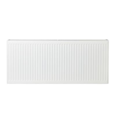 Radiateur eau chaude acier GoodHome blanc L. 140 cm x H. 60 cm