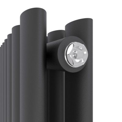 Radiateur Eau Chaude Acier SIRHONA 600x1,186x79 mm + Double Tube Ovale + Horizontal + Gris