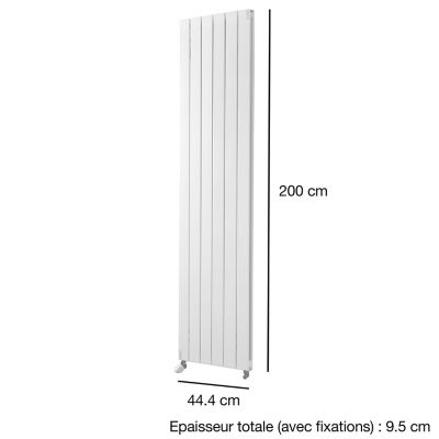 Radiateur eau chaude Acova Lina vertical double blanc 1386W