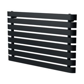 Radiateur eau chaude GoodHome Wilsona Horizontal Anthracite 605 W