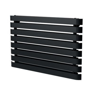 Radiateur eau chaude GoodHome Wilsona Horizontal Anthracite 900 W