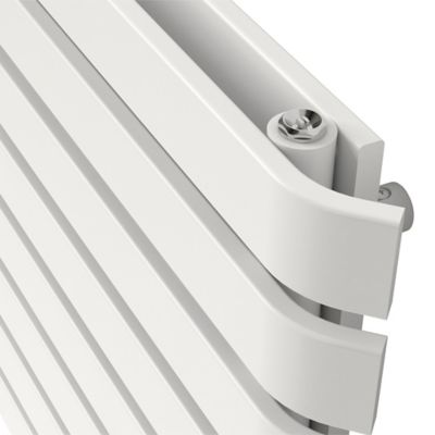 Radiateur eau chaude GoodHome Wilsona Horizontal Blanc 900 W