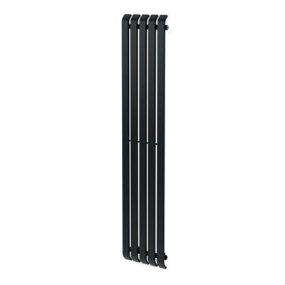 Radiateur eau chaude GoodHome Wilsona Vertical Anthracite 746 W