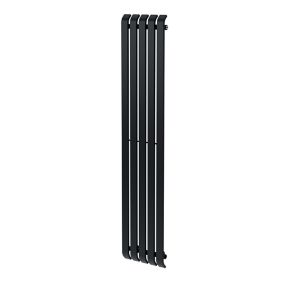 Radiateur eau chaude GoodHome Wilsona Vertical Anthracite 746 W