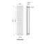 Radiateur eau chaude GoodHome Wilsona Vertical Blanc 746 W