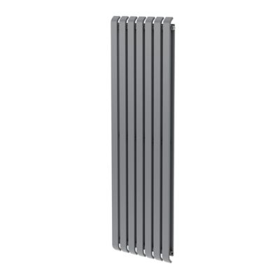Radiateur eau chaude GoodHome Wilsona Vertical Gris 1 568 W