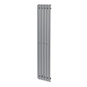 Radiateur eau chaude GoodHome Wilsona Vertical Gris 746 W