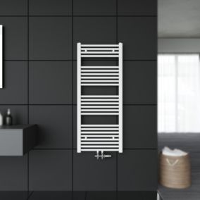 Radiateur à eau chaude SIRHONA Salle de bain Sèche-serviettes 1200x500x30mm - Vertical -Blanc