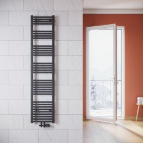 Radiateur à eau chaude SIRHONA Salle de bain Sèche-serviettes 1800x400x30mm - Vertical -Gris