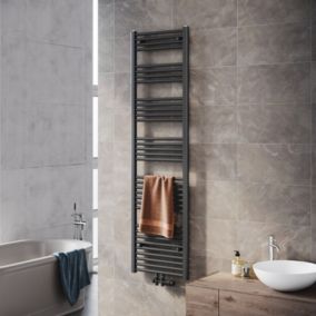 Radiateur à eau chaude SIRHONA Salle de bain Sèche-serviettes 1800x500x30mm - Vertical -Gris