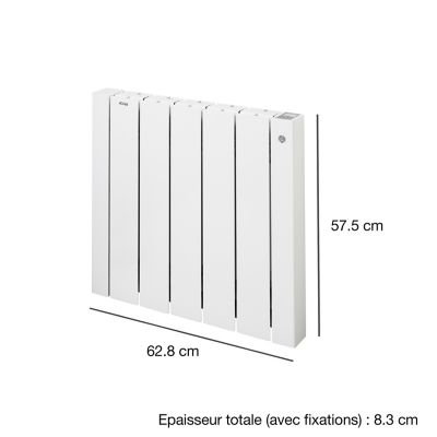 Radiateur électrique 1000W à inertie fluide, Acova Denim