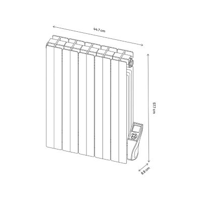 Radiateur électrique 1000W à inertie fluide, Firenze 2