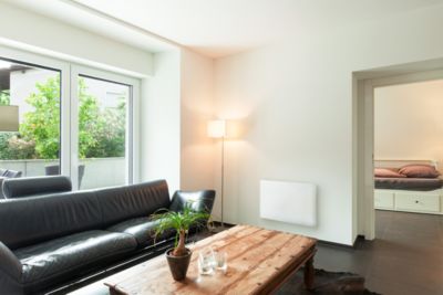 Radiateur électrique 1000W à inertie sèche blanc, Carrera Doris