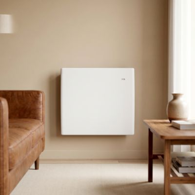 Radiateur électrique 1000W à inertie sèche blanc, GoodHome