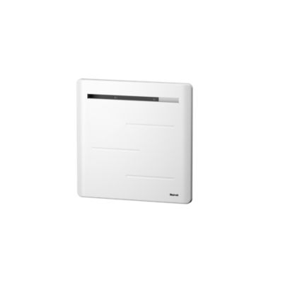 Radiateur électrique 1000W à inertie sèche blanc, Noirot Amaroc