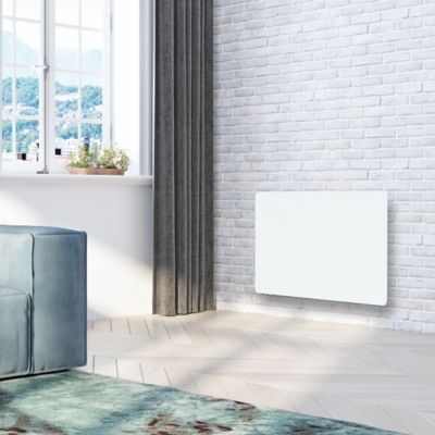 Radiateur électrique 1000W à intertie sèche céramique blanc, Carrera Avery