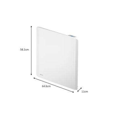 Radiateur électrique 1000W double cœur de chauffe, Noirot Fusion