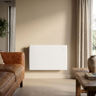 Radiateur électrique 1500W à inertie sèche blanc, GoodHome