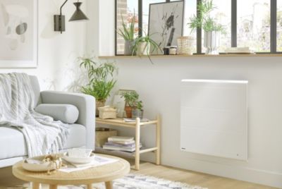 Radiateur électrique 1500W double coeur de chauffe blanc - Noirot Radiasoft
