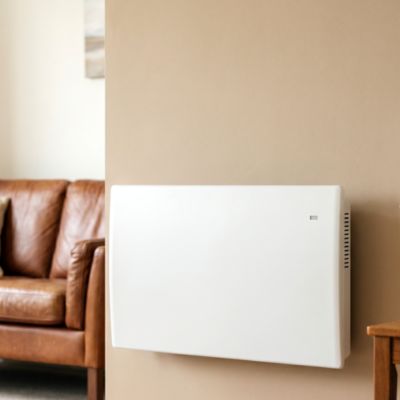 Radiateur électrique 2000W à inertie sèche blanc, GoodHome