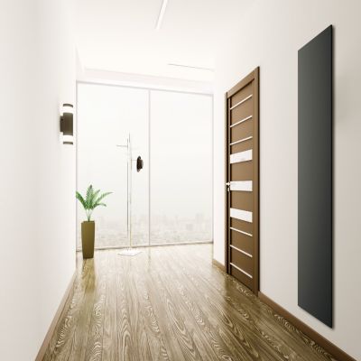 Radiateur electrique 800W vertical 180x40 cm modele Monochrome noir