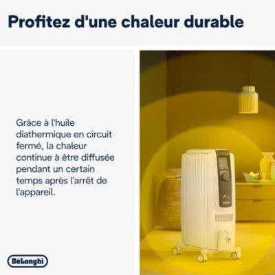 Radiateur électrique à bain d'huile 2500W, De'Longhi