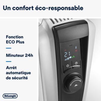 Radiateur électrique à bain d'huile 2500W, De'Longhi